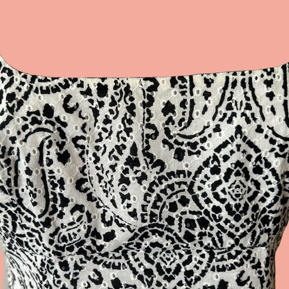 Ralph Lauren B&W Broderie Midi Sundress - Picture 2 of 6